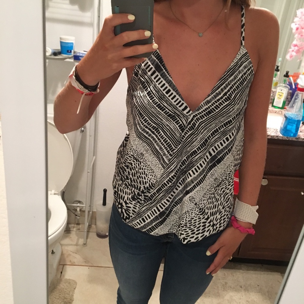 Black and white leopard tank top. Brand new!